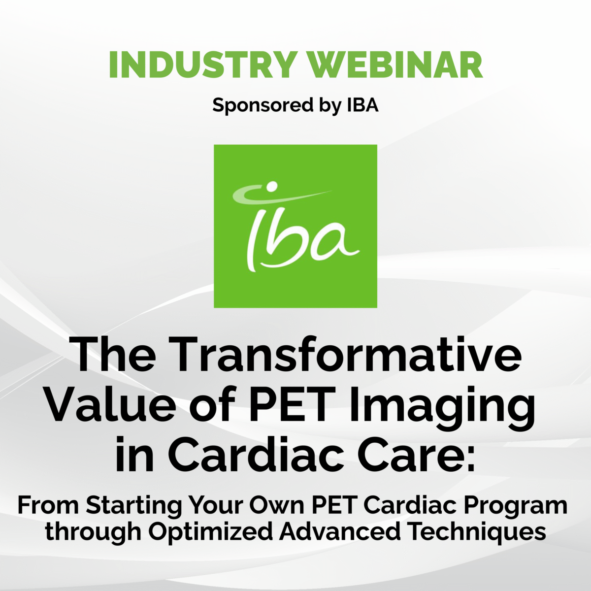 Industry Webinar Sponsored by IBA