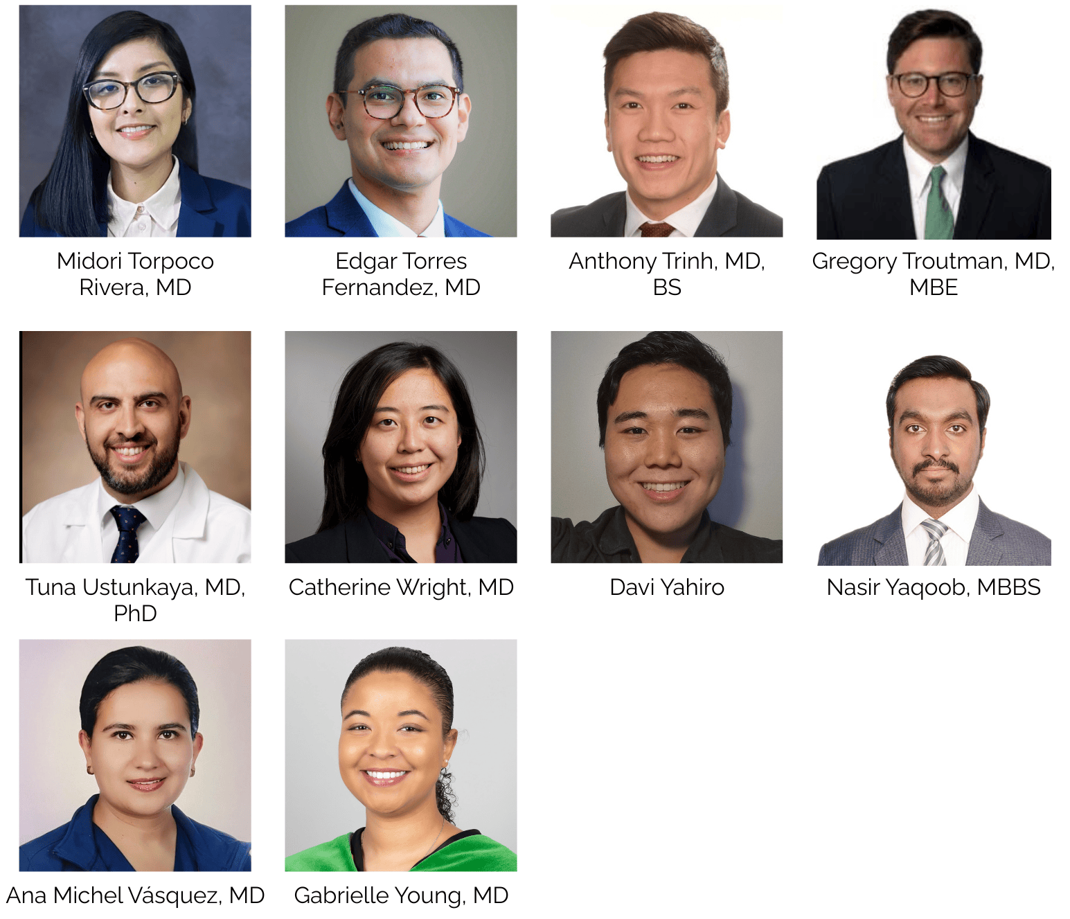 Headshots of the 2025 Future Leaders
