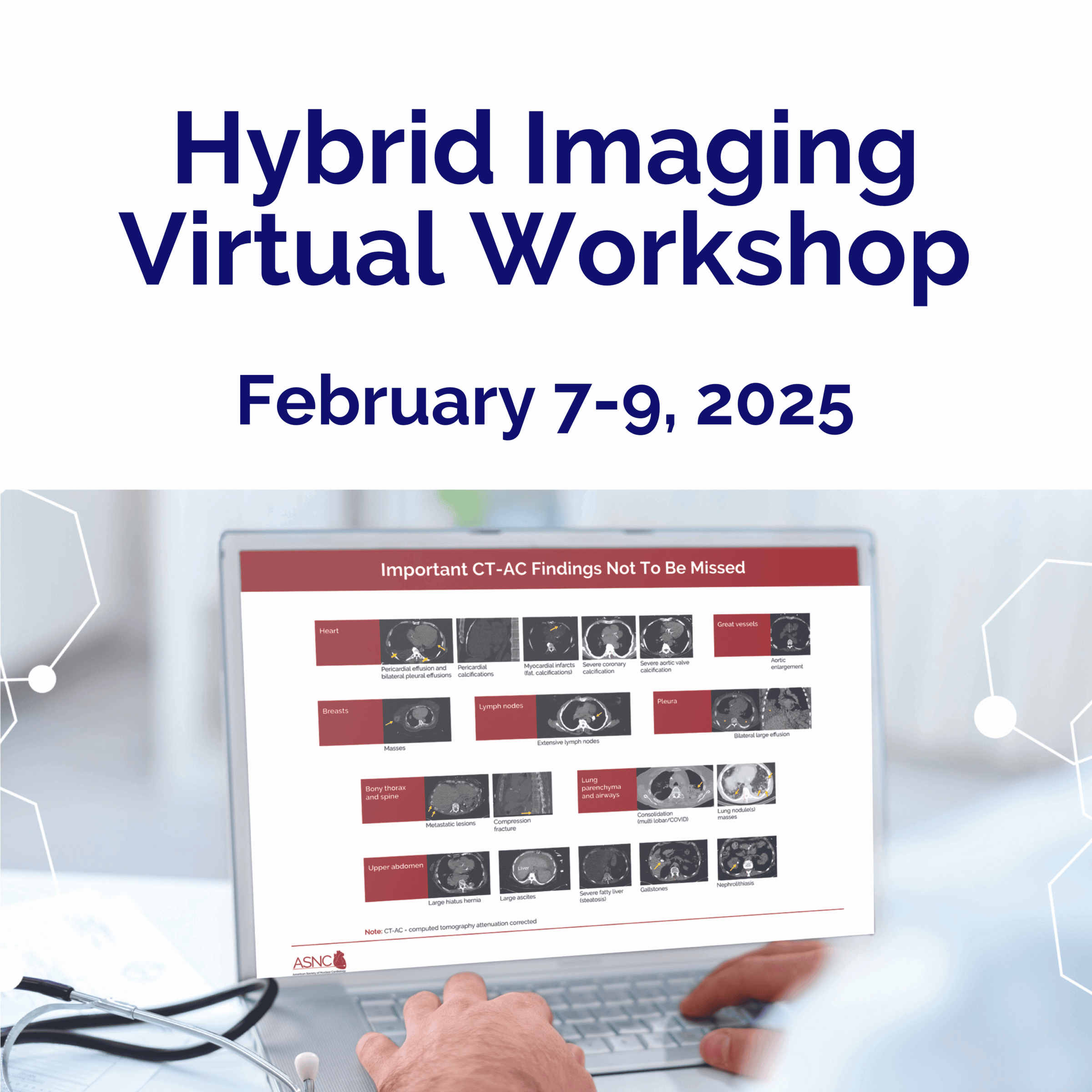 ASNC Hybrid Imaging Virtual Workshop logo with dates