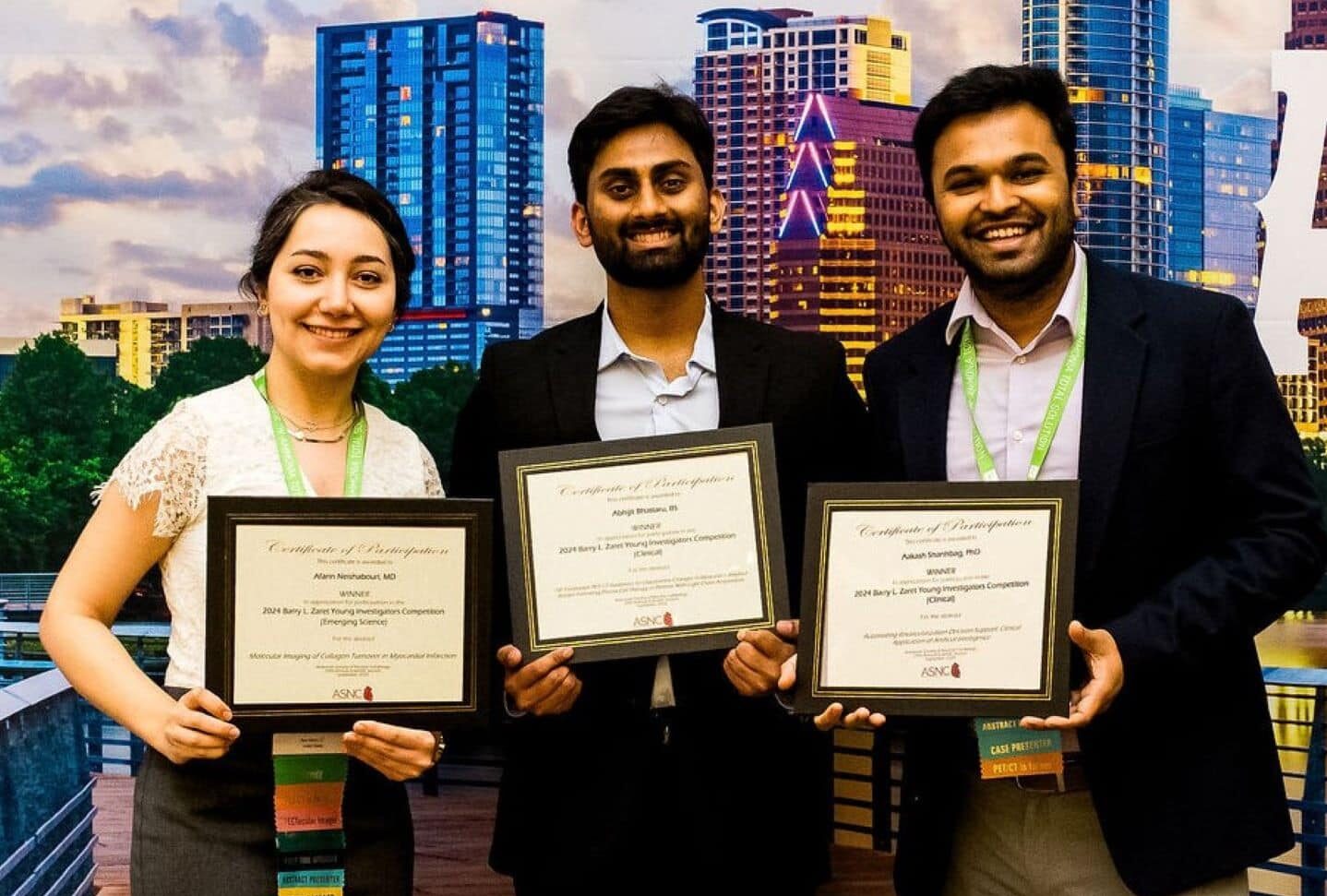 ASNC2024 Barry L. Zaret Young Investigator Awards Competition winners