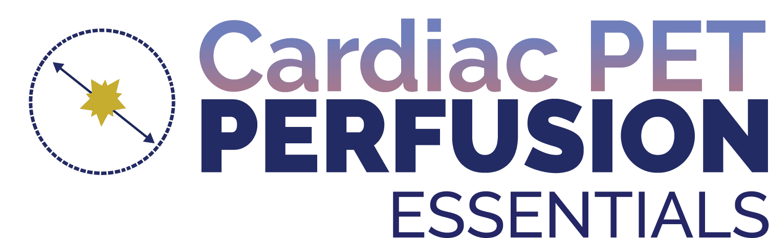 Cardiac PET Perfusion Essentials banner logo
