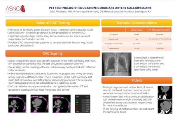 Coronary Artery Calcium Scans Poster