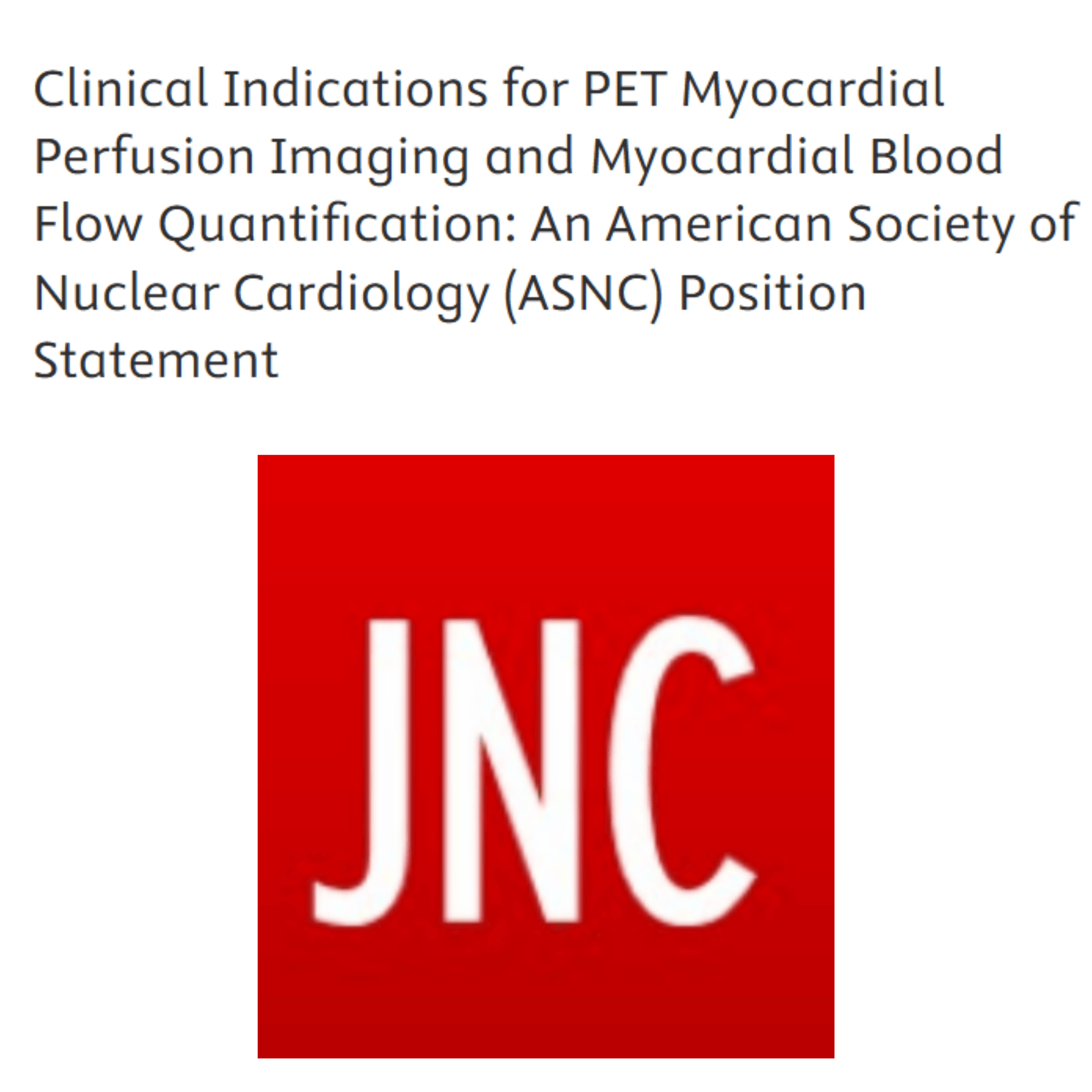 PET Position Statement