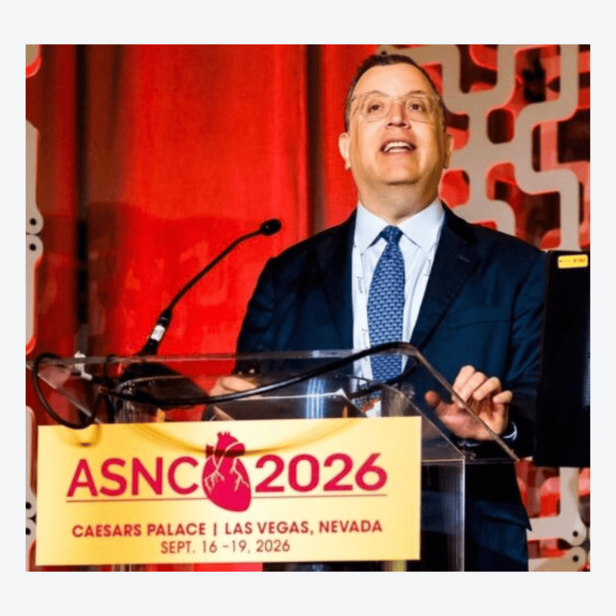 Dr. Einstein, ASNC President-elect, delivering address at ASNC2026