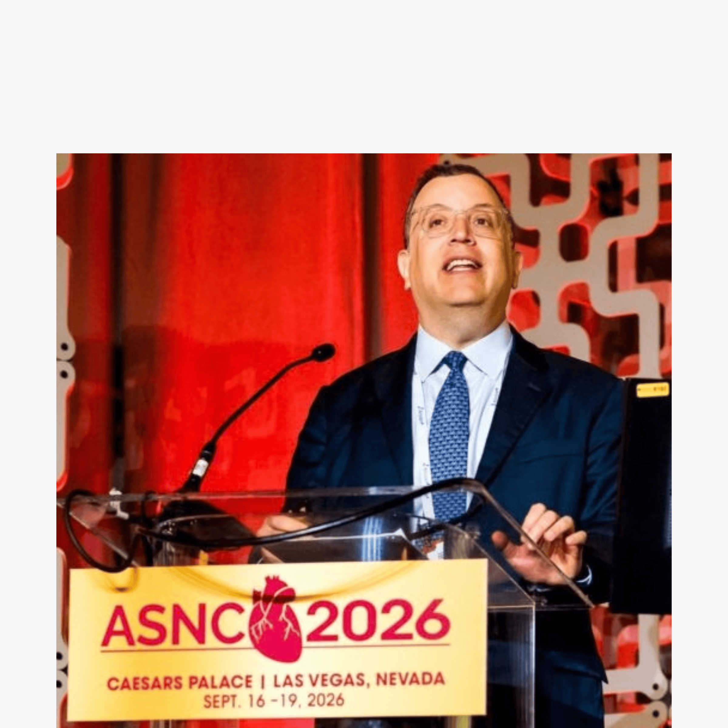 Dr. Einstein, ASNC President-elect, delivering address at ASNC2026